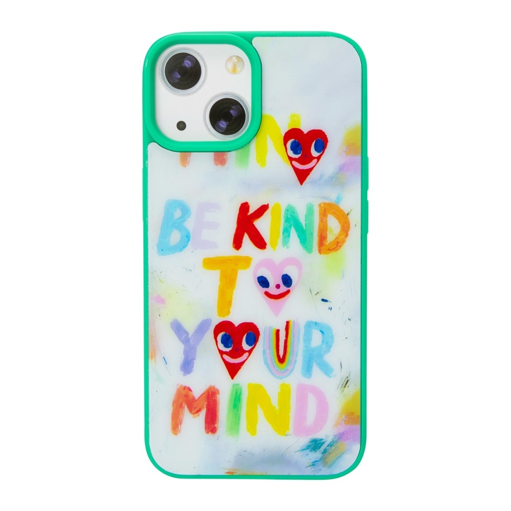 Colorful 'Be Kind to Your Mind' IPhone 15 Case